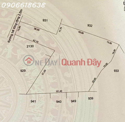 Land for sale CLN 3834m2 in Ap Mieu Hoi, Thanh Phu Commune, Chau Thanh, Tien Giang, 5.9 billion _0