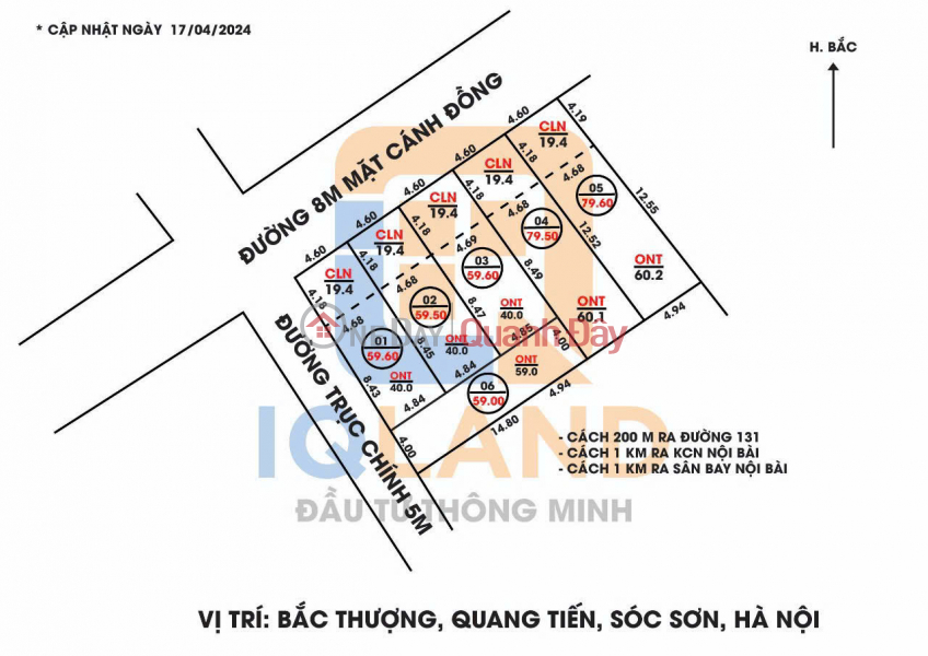 LOT OF LAND IN COOL FIELD IS LOOKING FOR A NEW OWNER, AREA 59VAF 79 METERS IN BAC HA QUAMG TIEN, Vietnam Sales, đ 1.36 Billion