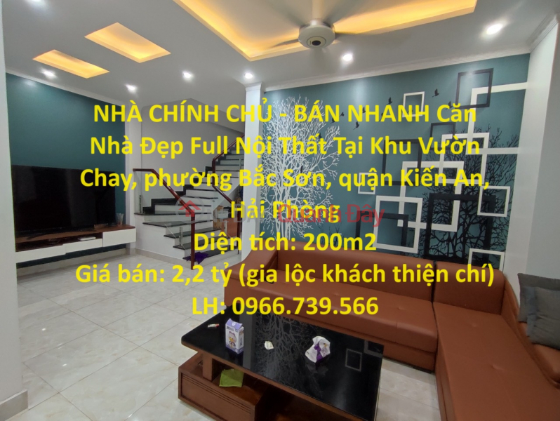 PRIMARY HOUSE - QUICK SELL Beautiful House Fully Furnished In Kien An Vegetarian Garden - Hai Phong Sales Listings