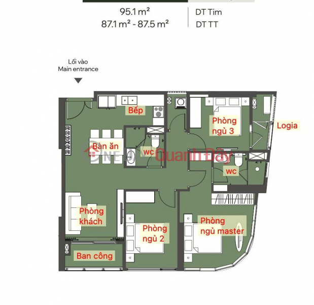 đ 8.9 Billion QUICK SALE 3N2WC apartment with nice view, cool direction - MOST VIP in PM2 Lumiere Orient Pearl building (Bayfront)
