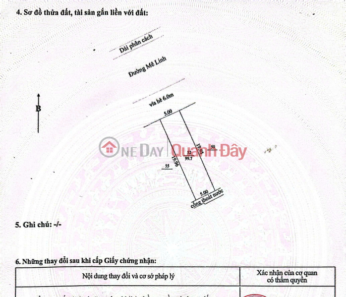 Land for sale on Me Linh Street (Street No. 5) - Adjacent to Nguyen Luong Bang Street. Sales Listings