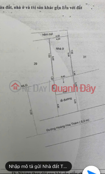 Property Search Vietnam | OneDay | Residential | Sales Listings OWNER Urgently Needs to Sell House on Hoang Hoa Tham Street, Ward 3, My Tho City, Tien Giang