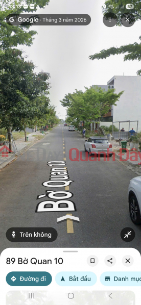 BÁN ĐẤT MẶT TIỀN ĐƯỜNG BỜ QUAN 10 - gần Đảo Kim Cương Niêm yết bán