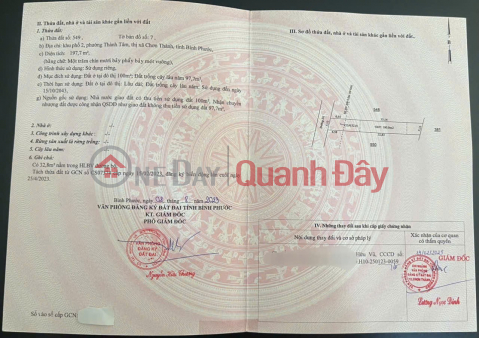 ĐẤT ĐẸP - ĐẦU TƯ SINH LỜI - Chính Chủ Bán Lô Đất Phường Thành Tâm, Chơn Thành, Bình Phước _0