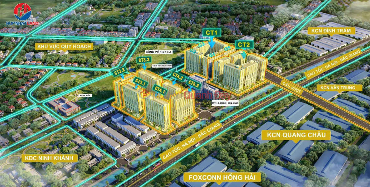 Chỉ với từ 1 tỷ sở hữu đàu tư ngay căn hộ CC Thương Mại Evergreen Bắc Giang! Niêm yết bán