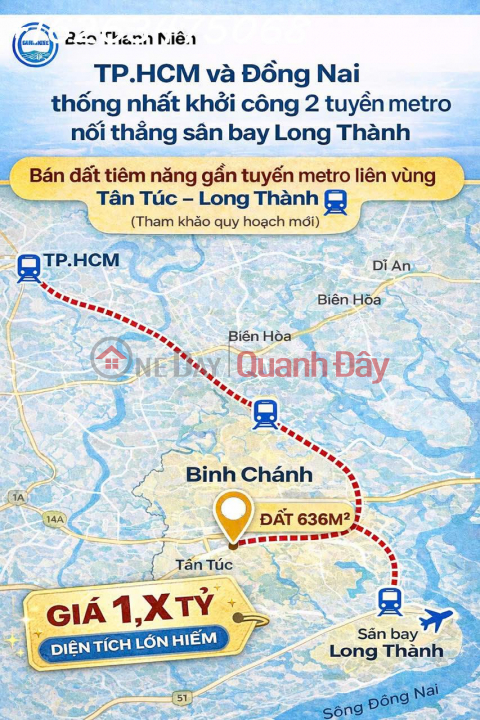 ĐẤT 636m² TÂN TÚC – BÌNH CHÁNH DIỆN TÍCH LỚN TIỀM NĂNG HẠ TẦNG _0
