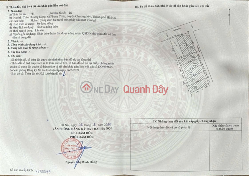 đ 10 triệu BÁN CĂN NHÀ 31,6M TẠI PHỤNG CHÂU-CHƯƠNG MỸ-HÀ NỘI