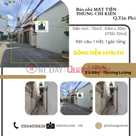 URGENT-Sell front house in Phung Chi Kien 112m2, 8.89 Billion - CASH FLOW 14 Million\/Month _0