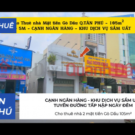 House for rent with 2 street fronts in Go Dau, 105m² - 5M WIDE - BUSY SERVICE AREA _0