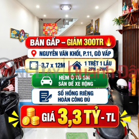 Bán nhà hẻm xe hơi thông Nguyễn Văn Khối Gò Vấp 45m2 chỉ 3.3 tỷ _0