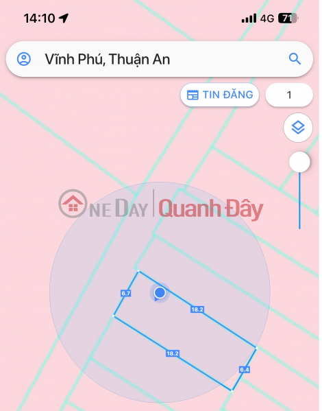 Large land on Vinh Phu 38 branch road, Thuan An, cheap price Vietnam, Sales đ 3 Billion