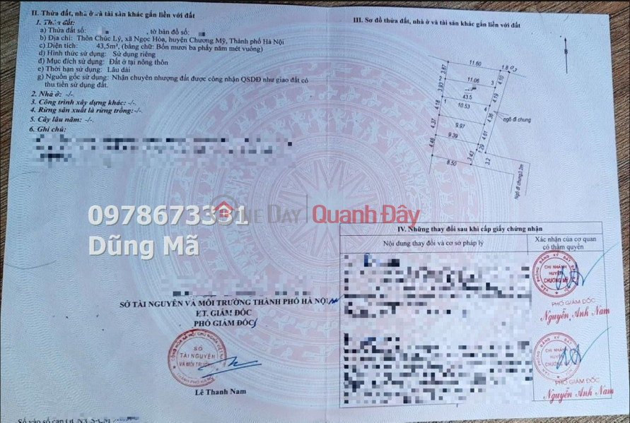 Property Search Vietnam | OneDay | Residential | Sales Listings | OWNER SELLS LAND LOT IN NGOC HOA - CHUC SON TOWN - CHUONG MY