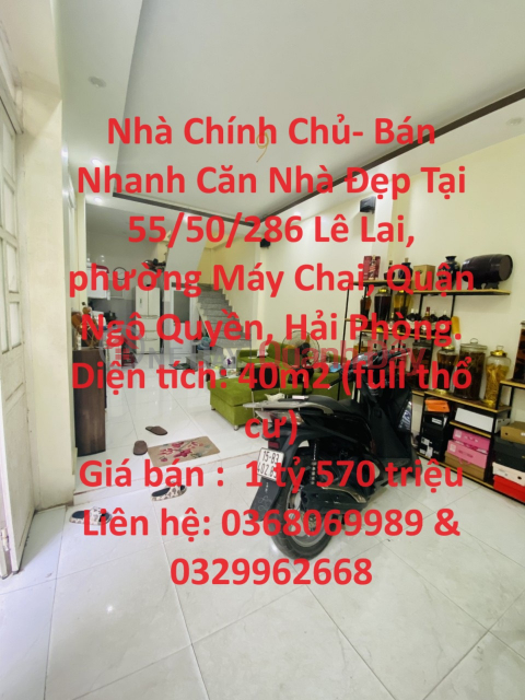 Owner's House - Quick Sale of Beautiful House in May Chai Ward, Ngo Quyen District, Hai Phong City _0