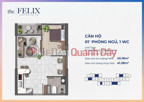 Chính chủ bán nhanh 1PN+1 (41.28m2) giá 2ty đã TT 30% _0