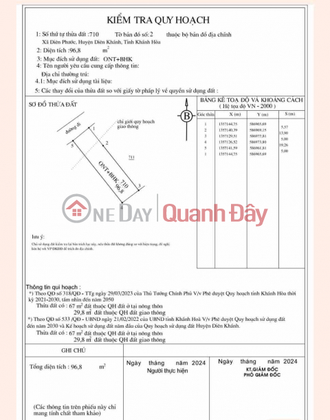 bán đất diên phước (666trieu) ,96.8m² _0