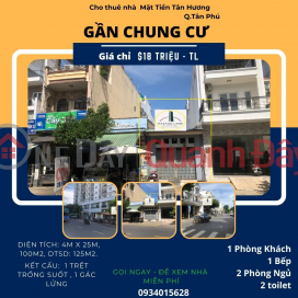 Tan Huong Front House for rent, 100m2, 18 million, near Apartment _0