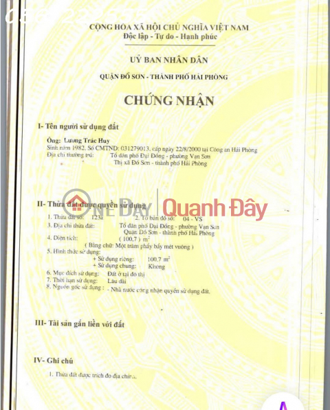 Bán đất mặt đường Hoàng Kim Giao, Hải Sơn, Đồ Sơn - Vị trí không ngập lụt - ZALO 0567 222 555 _0