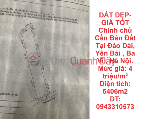 ĐẤT ĐẸP-GIÁ TỐT Chính chủ Cần Bán Đất Tại Đảo Dài, Yên Bài , Ba Vì , Hà Nội. _0