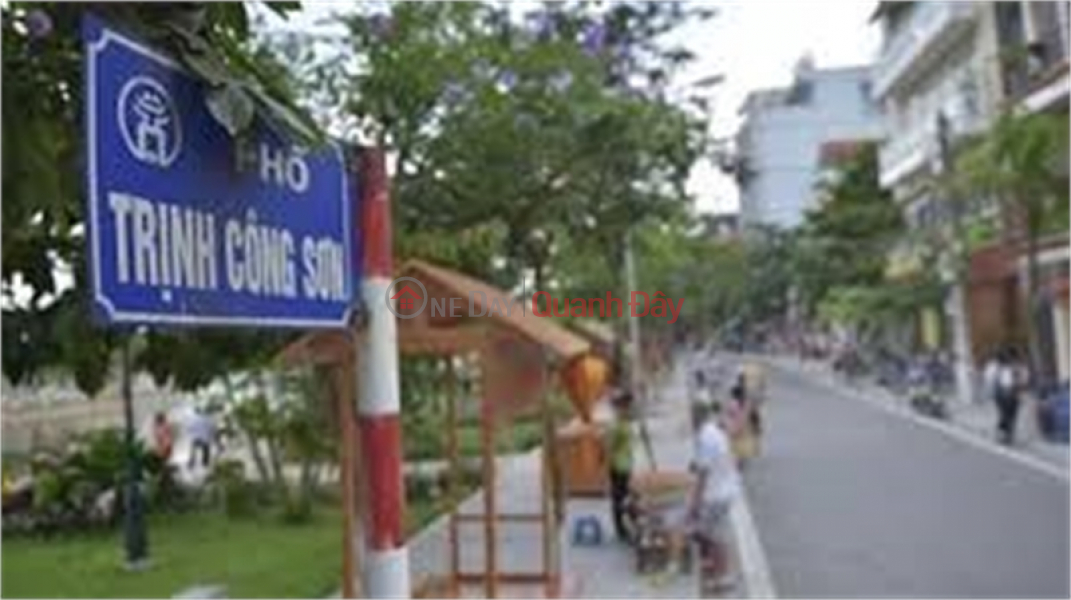 Property Search Vietnam | OneDay | Khu dân cư | Niêm yết bán, Chính chủ bán nhà mặt ngõ Trịnh Công Sơn 88m2, căn góc, ôtô 7 chỗ vào thoải mái