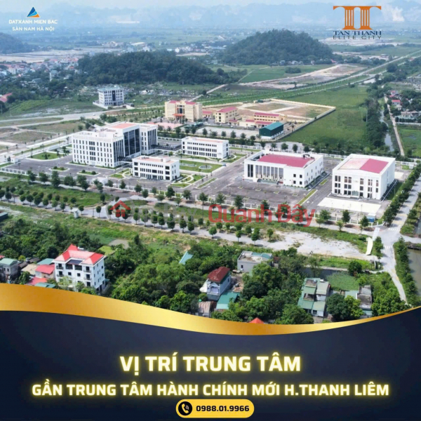 Mở bán đợt cuối đất nền Liền kề tại khu đô thị kiểu mẫu Tân Thanh Elite City, gần Trung tâm hành chính mới, Việt Nam Bán | đ 17 triệu