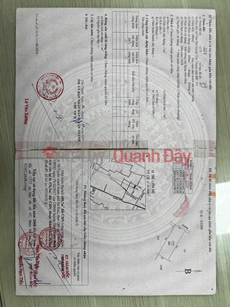 HOT DEAL! PRIME LAND FOR SALE - OWNER NEEDS TO SELL LAND in Tan Hai Commune, Phu My Town, Ba Ria - Vung Tau Province Sales Listings