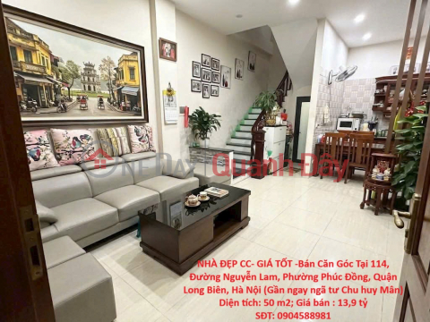 BEAUTIFUL APARTMENT - GOOD PRICE - Corner Apartment for Sale at 114 Nguyen Lam Street, Phuc Dong Ward, Long Bien District, Hanoi (Near _0