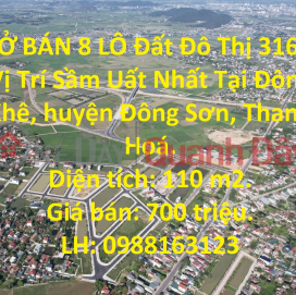 OPEN FOR SALE 8 LOT Urban Land 3164 - The Busiest Location In Dong Son - Thanh Hoa _0