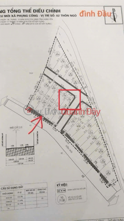 Selling corner lot at auction in Phung Cong, area 71m, frontage on 18m road, investment price _0