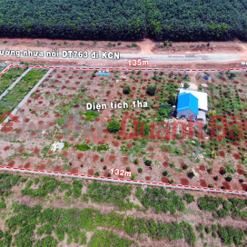 Selling 1ha of garden house with 2 frontages of 32m asphalt road near Phu Tuc Industrial Park _0