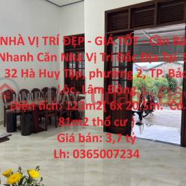 BEAUTIFUL LOCATION HOUSE - GOOD PRICE - For Quick Sale House Prime Location In Ward 2, Bao Loc _0