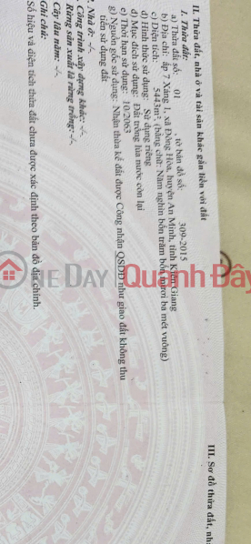 BEAUTIFUL LAND - GOOD PRICE - LAND FOR SALE IN Dong Hoa Commune, An Minh District, Kien Giang Province Vietnam | Sales, đ 1.95 Billion