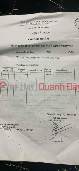 OWNER'S HOUSE - NEED TO SELL A HOUSE IN A BEAUTIFUL LOCATION IN Loc An Commune, Bao Lam District, Lam Dong Province | Vietnam, Sales | đ 4 Billion