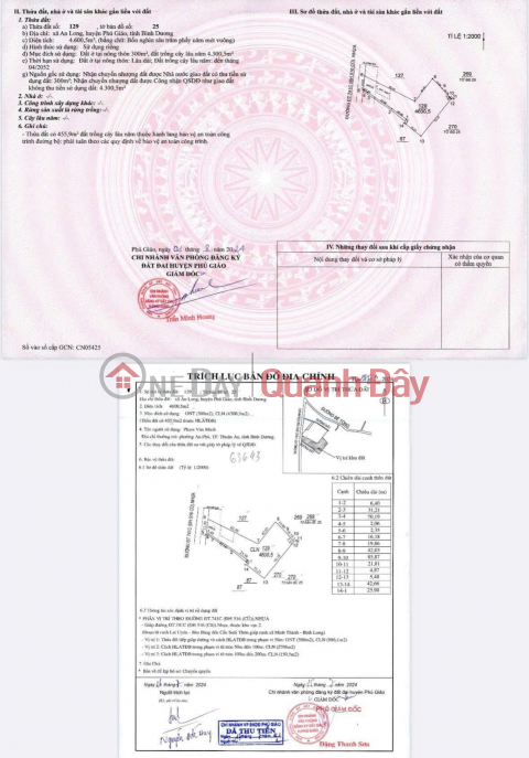 Beautiful Land Plot - Street Frontage - For Sale In An Long Commune, Phu Giao, Binh Duong _0