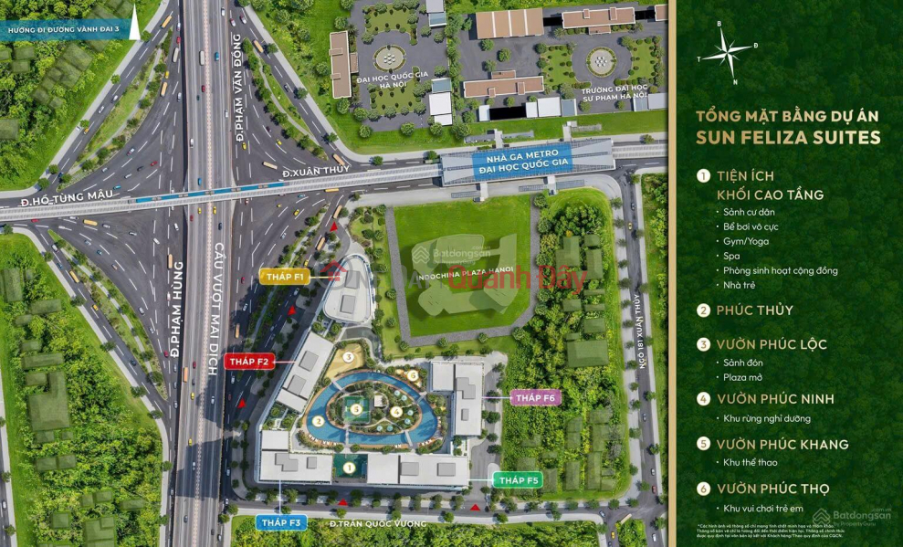 Urgent sale of an 80.7 m2 apartment in Building F2 - Sun Feliza Suites, Cau Giay - Prime location. Sales Listings