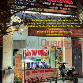 ĐẤT ĐẸP – GIÁ TỐT - CẦN BÁN NHANH NHÀ MẶT TIỀN TRẦN CAO VÂN, Phường Lê Lợi, TP. Quy Nhơn, Bình Định _0