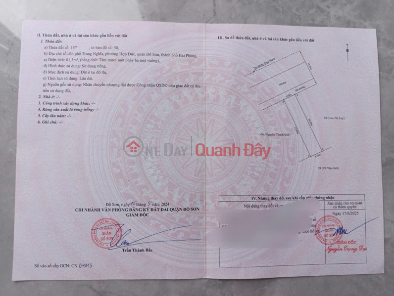 Property Search Vietnam | OneDay | Nhà ở Niêm yết bán | Lô góc hiếm mặt đường Trung Nghĩa – giá chỉ hơn 2 tỷ ZALO 0567 222 555