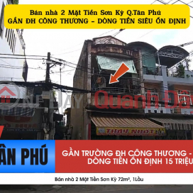 Bán nhà 2 Mặt Tiền Sơn Kỳ 72m², 1Lầu - GẦN ĐH CÔNG THƯƠNG _0