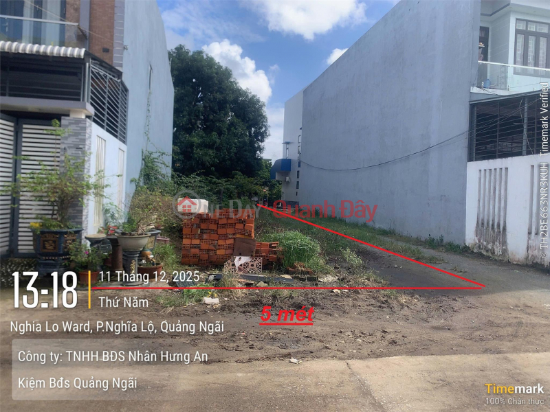 đ 1,85 tỷ GIÁ 1,85 TỶ – LÔ GÓC 125m² HẺM Ô TÔ 7M LÊ QUÝ ĐÔN, NGHĨA LỘ