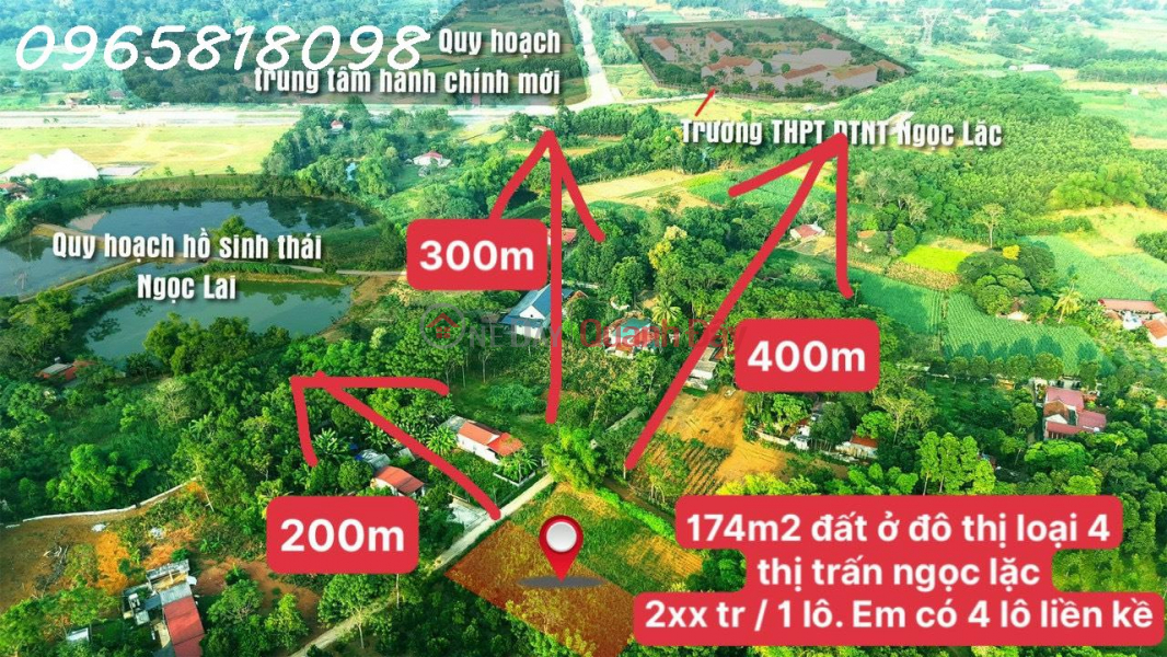 SUPER PRODUCT LAND FOR SALE IN NGOC MINH AREA - NGOC LAC TOWN, CHEAP PRICE ONLY 280 TR\\/ 1 LOT Sales Listings