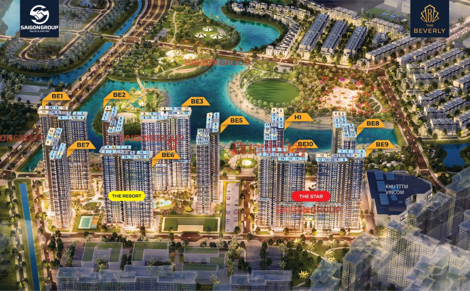 Property Search Vietnam | OneDay | Residential | Sales Listings | Selling PK Beverly luxury apartment directly in front of the 36ha Park and the most beautiful Vinwonder in the entire area