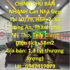 QUICK SELLING BY OWNER Beautiful House In My Tho City - Tien Giang - Extremely Discount Price _0