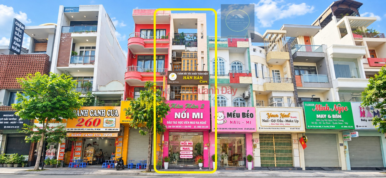 House for rent on Tan Son Nhi street, 68m², 4 floors, 29 million VND - near intersection and apartment building. | Vietnam Rental đ 29 Million/ month
