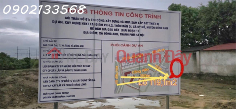 Owner selling a beautiful plot of land next to 30 auctioned plots in the center of Dong Anh, a rare prime location. _0