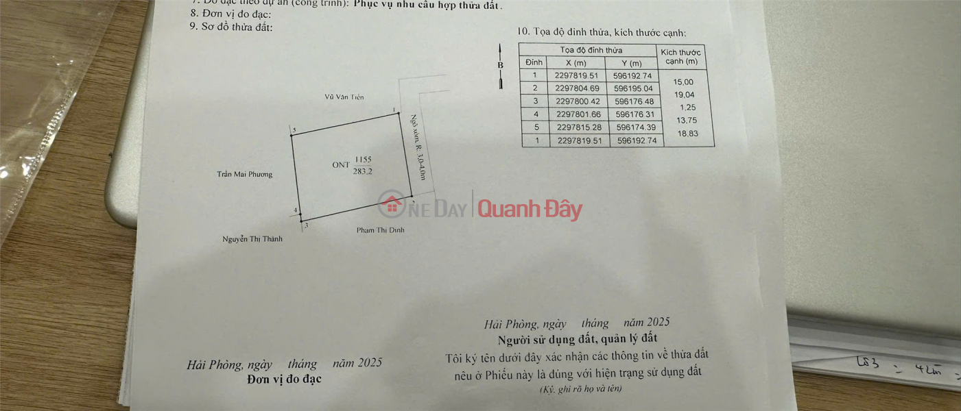 GIÁ HIẾM LÔ LỚN 283M² ĐỨC PHONG – CHỈ HƠN 1XTR/M² – ZALO 0567 222 555 Niêm yết bán