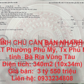 OWNER NEEDS TO SELL LAND LOT QUICKLY, Phu My Ward, Phu My Town - EXTREMELY CHEAP PRICE _0