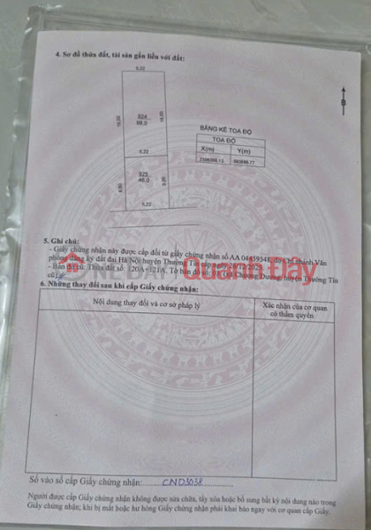 đ 6,76 tỷ Siêu phẩm đất đẹp Xóm 2, Chương Dương - Giá tốt - Vị trí đẹp, đường rộng, tiềm năng tăng giá cao
