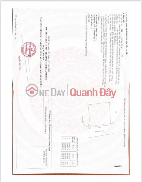 ĐẤT ĐẸP - GIÁ TỐT - Bán GẤP Lô Đất Tiềm Năng Xã Cam Thành Bắc, Cam Lâm, Khánh Hòa Niêm yết bán