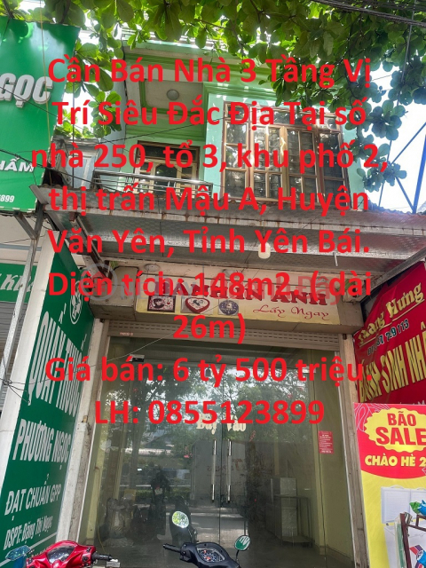 House For Sale 3 Floors Super Prime Location In Van Yen District, Yen Bai Province. _0