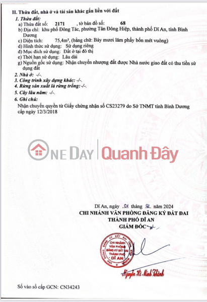 OWNER Needs to Sell House FRONT OF NGUYEN TRUNG STREET - DI AN | Vietnam Sales, đ 5.8 Billion