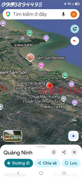 đ 1.6 Billion, Beautiful land for sale in Quang Ninh commune, Quang Xuong district, Thanh Hoa province, 340m2, ideal for investment.